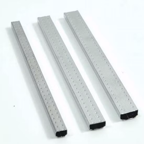 Barre d'espacement en aluminium non pliable pour fenêtre et porte