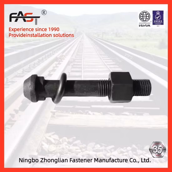 Boulons et écrous d'épissure de garde-corps hexagonaux en acier au carbone galvanisé fournis en usine